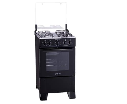 Fogão Atlas 4 bocas preto com forno limpa fácil Coliseum Plus - Forno 50l