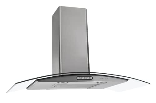 New Order 50051030 Coifa Fogatti Vidro Curvo Duto Slim 220 V, Inox, 90cm