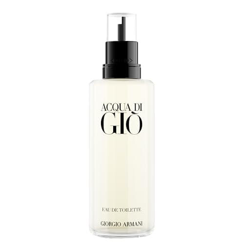 Armani Beauty, Acqua di Giò Eau de Toilette, 150ml, Giorgio Armani, Perfume Masculino Refilável, Fragrância Cítrica, Aquática e Fresca com Notas de Bergamota, Cedro, Patchouli, Jasmim e Almíscar