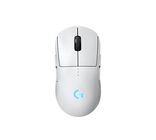 Mouse Gamer Sem Fio Logitech G PRO 2 LIGHTSPEED para Destros ou Canhotos, 4 Botões Programáveis e Removíveis, Sensor Hero 2 44K DPI, Carregamento USB-C, PC/Mac - Branco