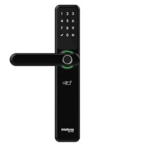 Fechadura Inteligente de Embutir com Maçaneta MFR 7000 Preto Intelbras