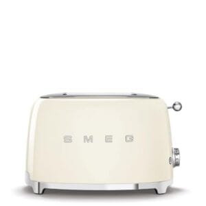 TSF01CRUS 50's Retro Style Aesthetic 2 Slice Toaster, Cream