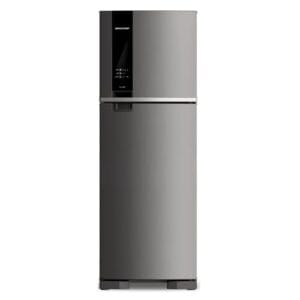 Geladeira Brastemp Frost Free Duplex 375 litros cor Inox com Espaço Adapt - BRM45JK 110V