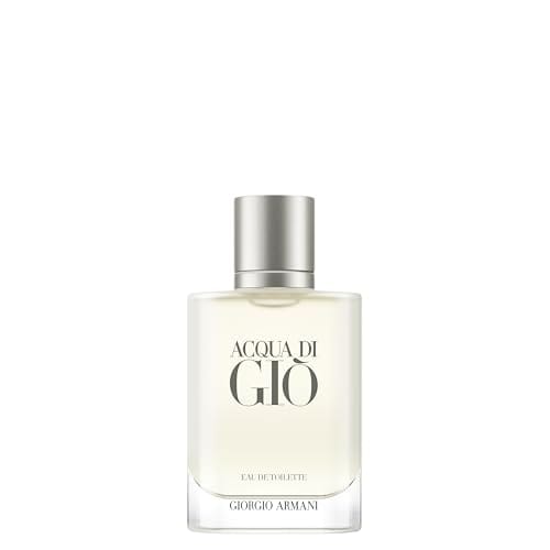 Armani Beauty, Acqua di Giò Eau de Toilette, 50ml, Giorgio Armani, Perfume Masculino Refilável, Fragrância Cítrica, Aquática e Fresca com Notas de Bergamota, Cedro, Patchouli, Jasmim e Almíscar