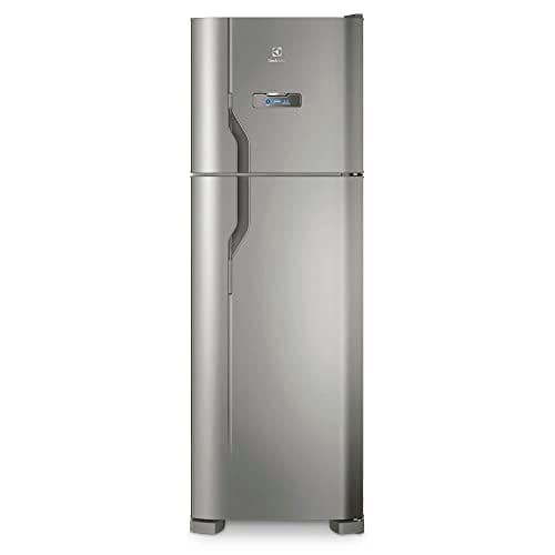 Geladeira Electrolux Frost Free 371L Turbo Congelamento Duplex Cor Inox (DFX41) 127V