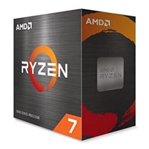 PROCESSADOR AMD RYZEN 7 5700X 3.4GHz (TURBO 4.6GHz) 32MB CACHE AM4 100-100000926WOF, Cerâmica cinza