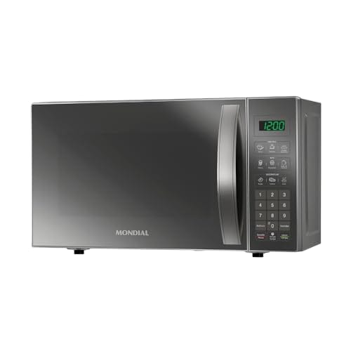 Micro-Ondas, Mondial, Cinza/Espelhado, 1200W, 110V - MO-01-21-E