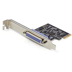 StarTech 1-Port Parall Card Pcie - Pci Express Para Parallel Db25 Adapter Card - Expansão De Desktop Lpt Controller Para Impressoras, Scanners & Plotters - Spp / Ecp - Padrão / Perfil Baixo (Pex1P2)