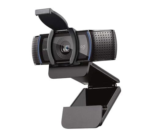 Logitech C920e HD 1080p Webcam habilitada para microfone, certificada para Zoom, compatível com Microsoft Teams, compatível com TAA + Litra Glow Premium LED Streaming Light com TrueSoft, suporte de monitor ajustável