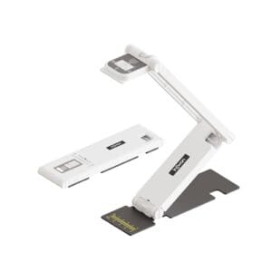 INSWAN Câmera/webcam portátil para documentos INS-Flip 4 K USB — Ultra HD de 13 MP, design dobrável, foco automático, microfone e LED embutidos, Mac OS, Windows, Chromebook compatível para ensino à