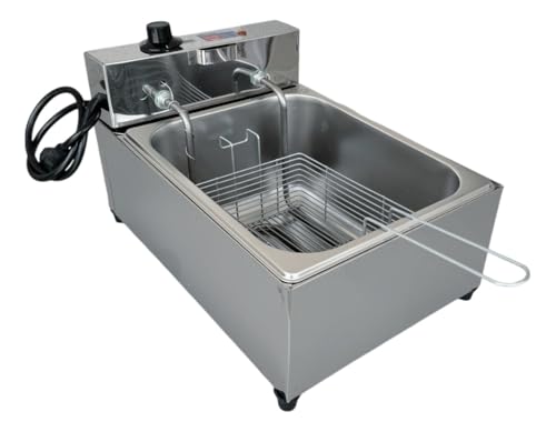Fritadeira Industrial Elétrica Cuba 7l Inox Profissional