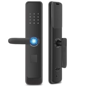 Fechadura Eletronica para Portas com Espessura de 40 a 120 mm, Fechadura Digital, Fechadura Digital de Embutir com Biometria, Abertura Por Senha/tag, Fechadura Eletrônica