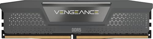 CORSAIR Memória de computador desktop Vengeance DDR5 RAM 32GB (1x32GB) 5600MHz CL40-40-40-77 1,25V AMD Expo Intel XMP 3.0 – Cinza (CMK32GX5M1B5600Z40)