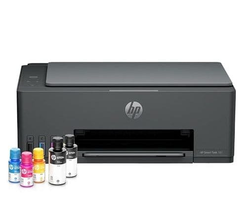 Impressora Multifuncional HP Smart Tank 581 Tanque de Tinta Colorida Wi-Fi com autorreparo, USB - Impressora, Copiadora e Scanner Cor: Cinza Chumbo (4A8D5A)