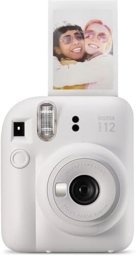 Fujifilm Câmera instantânea Instax Mini 12, argila branca