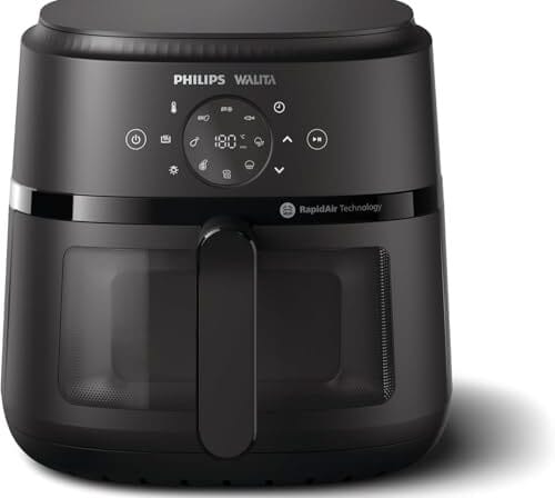 Fritadeira Airfryer Digital Série 2000 XL, Philips Walita, 6,2 litros, Tecnologia RapidAir, Preta, 2 anos de garantia, 220v, 1700W - NA230/09