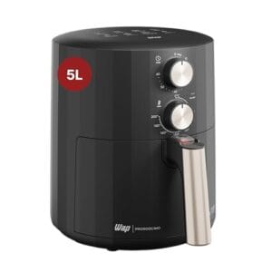 WAP Fritadeira Elétrica Air Fryer GRAND FAMILY 5 Litros, Temperatura Ajustável, Revestimento Antiaderente, 1500W 220V