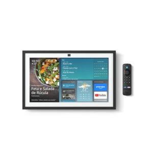 Echo Show 15 (Geração mais recente) | Smart display Full HD de 15,6” com Alexa, experiência Fire TV e controle remoto por voz