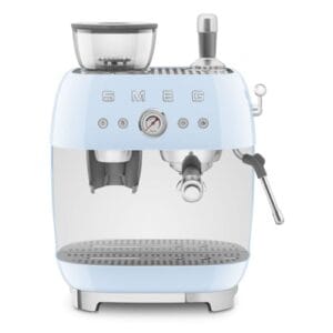Smeg Máquina de café expresso semiautomática retrô, EGF03PBUS, azul pastel