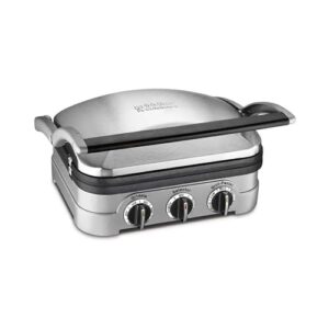 Grill Eletrico Cuisinart Griddler Aço Escovado 220v Gr-4ncbrb