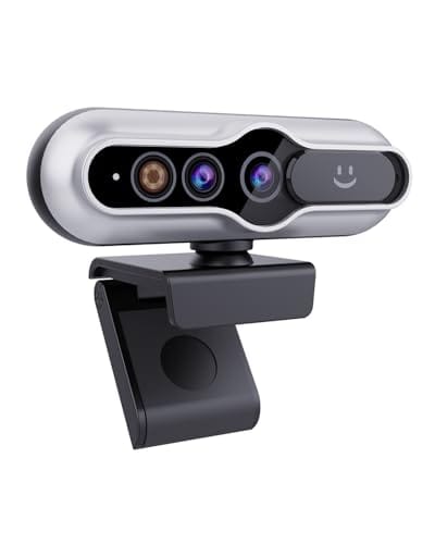 Webcam HD 2K com janelas infravermelhas, reconhecimento facial, câmera de computador, capa de privacidade, microfones com cancelamento de ruído, webcam para laptop para videoconferência, ao vivo