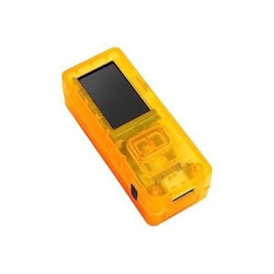 Blockstream Jade - Carteira de hardware Bitcoin - Câmera - Bluetooth - USB-C - Bateria de 240 mAh - Proteja seu Bitcoin offline (laranja transparente)