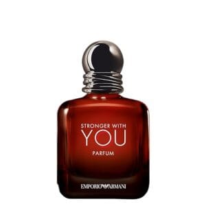 Armani Beauty, Stronger With You Parfum, 50ml, Giorgio Armani Perfume Masculino, Fragrância Fougère Ambarada e Amadeirada com Notas de Baunilha Picante, Couro, Pimenta Rosa e Lavanda