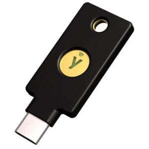 Yubico - YubiKey 5C NFC - Chave de segurança de autenticação de dois fatores (2FA), conexão via USB-C ou NFC - Proteja suas contas online