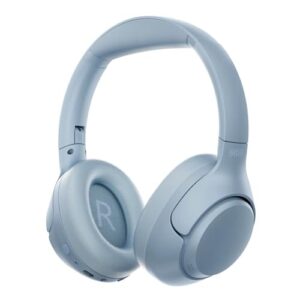 Fone de Ouvido Bluetooth QCY H3 ANC, Cancelamento de Ruído Ativo Headphone Bluetooth 5.4 Headset com Microfone, Certificação Hi-Res Audio, Conexão Multipontos, 70 horas reprodução (Azul Acinzentado)