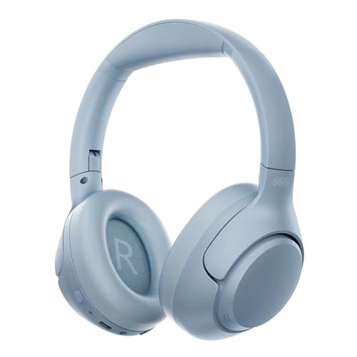 Fone de Ouvido Bluetooth QCY H3 ANC, Cancelamento de Ruído Ativo Headphone Bluetooth 5.4 Headset com Microfone, Certificação Hi-Res Audio, Conexão Multipontos, 70 horas reprodução (Azul Acinzentado)