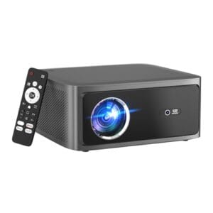 Projetor Full HD 4K 1080P 1000 ANSI Netflix Oficial, Foco Automático, Android 13, Wi-Fi 6 Bluetooth 5.0, Cinema em Casa com Alto-Falante e Remoto, GOKOCO bettdow AC1071