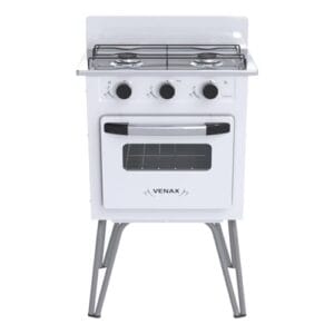 FOGAO A GAS GEMINI 2 Q VETRO BRANCO GAS GLP