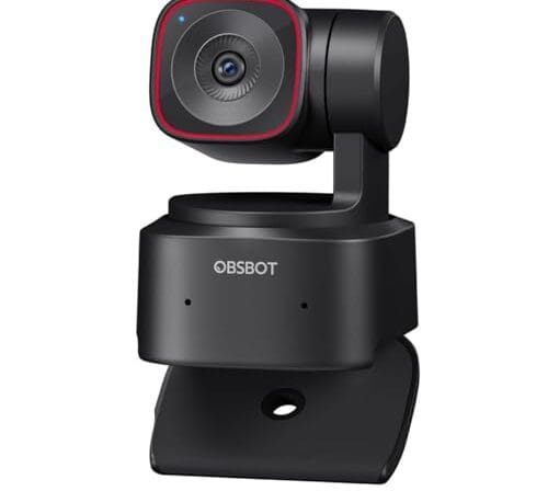 Tiny2 Lite 4K Webcams, com controle de voz PTZ, rastreamento AI multimodo e foco automático, câmera web com sensor de 1/1,5", controle por gestos,1080P 60 FPS