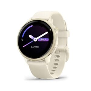 Garmin Relógio Vivoactive 6 Marfim 42mm com Monitor Cardíaco de Pulso e GPS