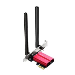 Placa de rede PCI Express Wi-Fi 6 AXE5400 MA86XE Com Bluetooth 5.3 I Adaptador Wi-Fi 6 para PC Compatível Com Windows 10 e 11 I Melhor Placa Wi-Fi 6 para Jogos Alta Velocidade Internet Baixa Latência