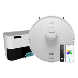 WAP Robô Aspirador de Pó ROBOT W4000 - Estação Autolimpante, Mapeamento LDS 360°, Passa Pano com MOP Giratório 127V