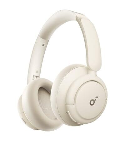 soundcore Q30 da Anker Fone De Ouvido Bluetooth 5.3, Over-Ear, Som de Alta Resolução, EQ Personalizável via App, 50H de Reprodução, Ajuste Confortável, Conexão Multiponto, Branco