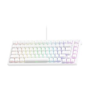 Teclado Magnético Gamer Akko TAC75 HE Branco 75% 8K Switch Akko AstroAim Linear AKKO01-00015-WH