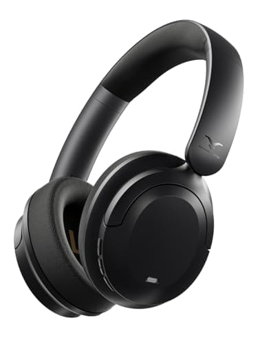 Fone de Ouvido Bluetooth Over Ear Hero Max, Cancelamento de Ruído Ativo Headphone Bluetooth 6.0 Sem Fio com Mic, Power Bass, Baixa Latência, Conexão Multiponto, 60H Reprodução para Academia e Jogos