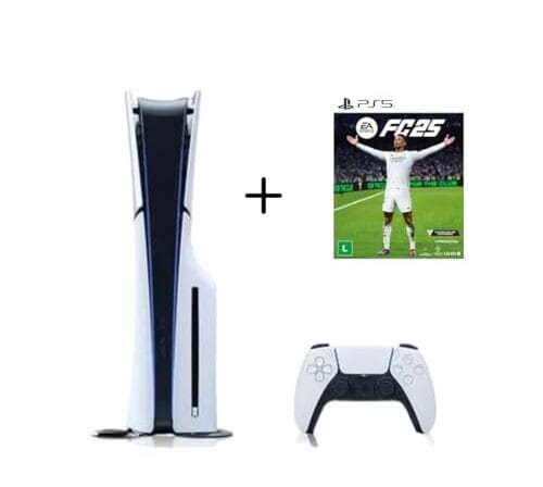 Console PS5 c/Drive Slim 1 TB c/ 1 Controle + EA FC 25
