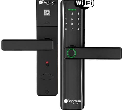 Fechadura Digital Biométrica Wi-Fi Inteligente Kuanttum Delta Pro