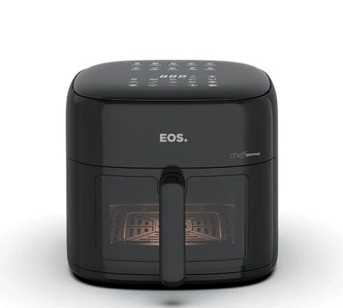 Fritadeira Sem Óleo Air Fryer Eos Chef Gourmet 6.2 Litros Compacta Digital Preto Eaf60p 110v