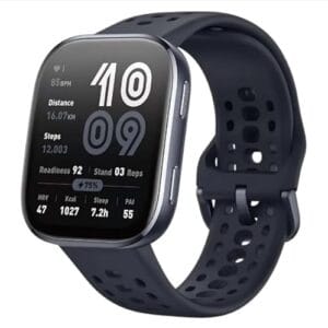 Relógio Smartwatch BIP 6, com IA, Gps e Mapas, Tela 1,97" AMOLED, Ligação Bluetooth, 46 mm, Resistente a Água 5 ATM, Bateria 24 dias, 140 modos de exercício, Original com Nfe e garantia - Preto
