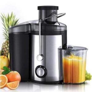 Centrífuga Alimentos Elétrica Juicer Inox Cor Preto E Inox Suco Frutas 800w (110V | VOLTAGEM)