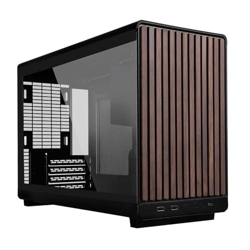 Gabinete Lian Li A3 Micro ATX Wood Edition Preto com Lateral em vidro Temperado A3-MATX-WDG BLACK