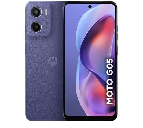 Smartphone Motorola Moto g05-128GB 12GB (4GB RAM + 8GB Ram Boost) e Camera 50MP com AI Bateria de 5200 mAh Tela 6.7" com Superbrilho - Violeta