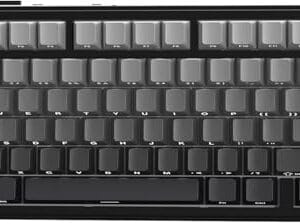 ATTACK SHARK X85 Teclado mecânico para jogos sem fio 75% Gasket com botão,BT5.0/2.4G/USB-C,acolchoamento de cinco camadas,RGB,5000mAh,troca a quente,teclas com impressão lateral (Moonlight)