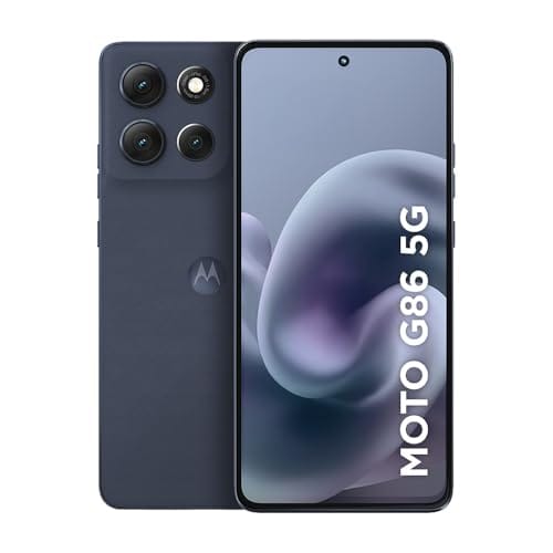 Smartphone Motorola Moto g86 5G - 256GB 24GB (8GB RAM+16GB Ram Boost) Tela 1.5K pOLED, 50MP Sony camera OIS Moto AI, videos em 4K, IP68 + IP69 - Grafite