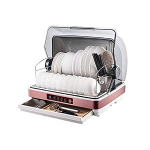 Mini máquina de lavar louça, máquina de lavar louça portátil com um clique, tamanho pequeno - Lava-louças de mesa ideal para apartamento de restaurante familiar