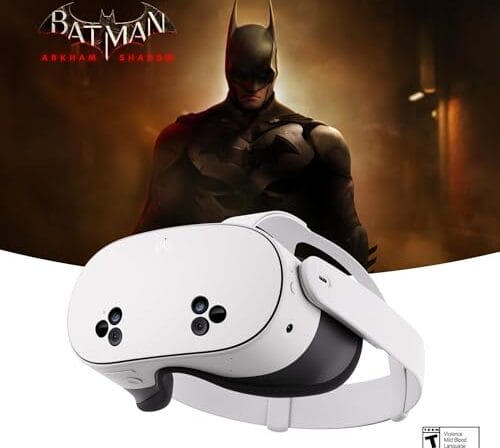 Meta Quest 3S 256GB | Batman: Arkham Shadow Included — 30+ Games Included with Meta Horizon+ Access with Starter Bundles — Play More for Less